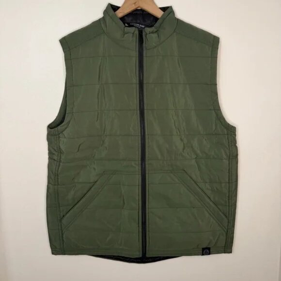 American Giant Green Vest Men's Size Large Outdoor Hiking Gorpcore Camping Fall - Picture 1 of 4